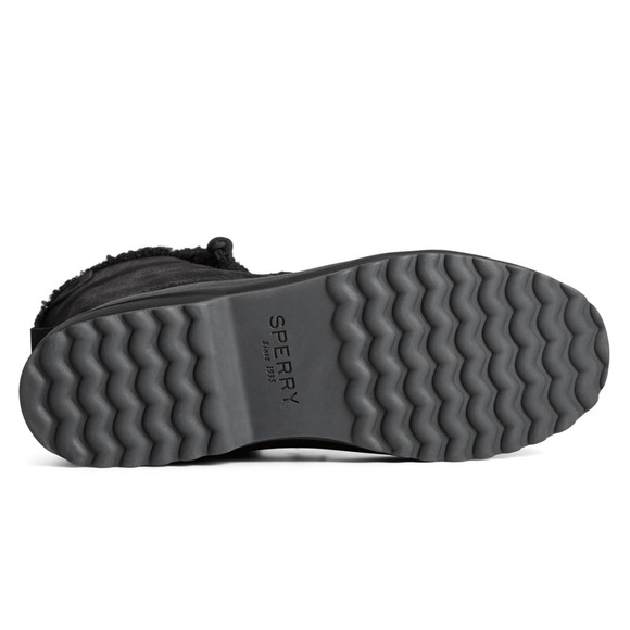 NWT Sperry Women's Maritime Repel Black Teddy Boots - Picture 4 of 6